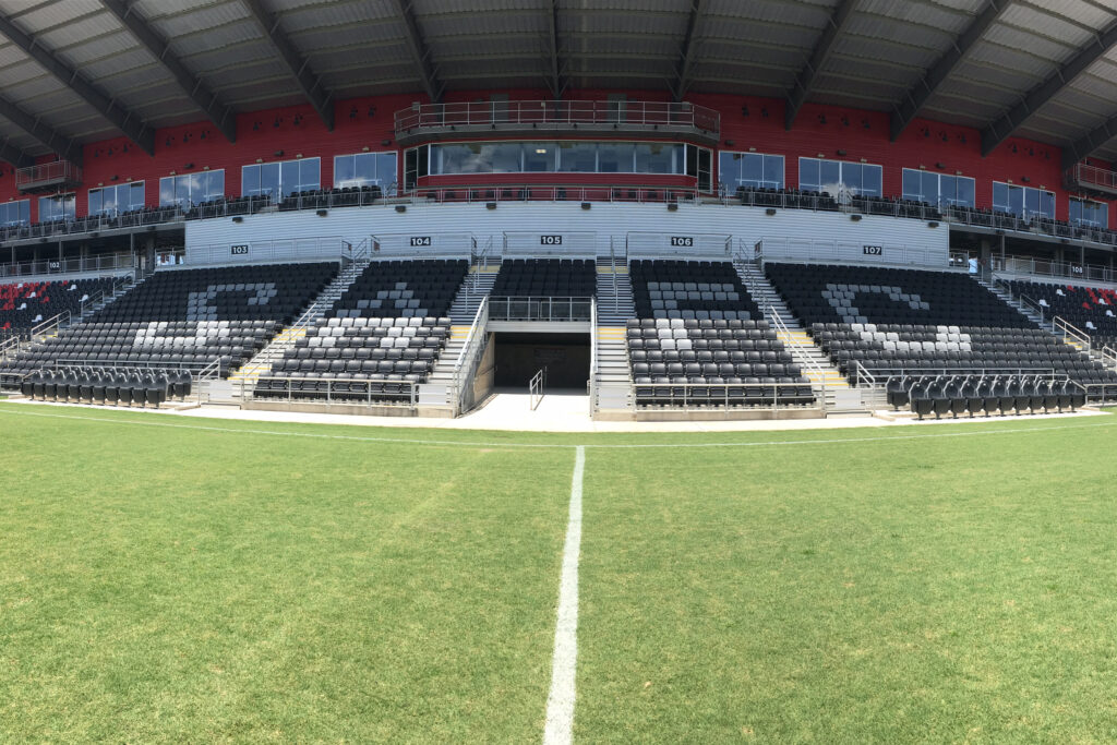 Película Toyota Field Texas a escala