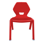 LITTLE DIAMOND 4 patas silla roja