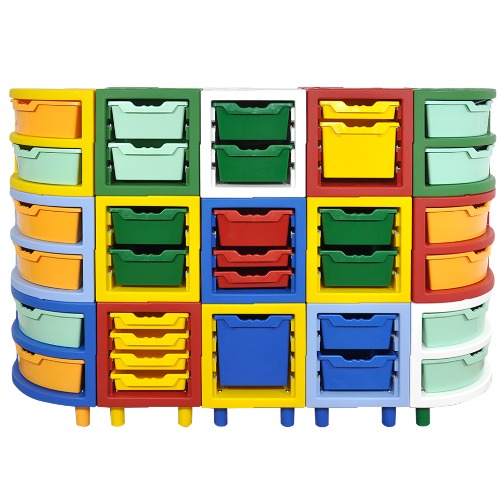 Cubeau armoire plastique mobilier scolaire modulaire cube 3x3angulaire Cubeau armoire plastique mobilier scolaire modulaire cube 3x3angulaire