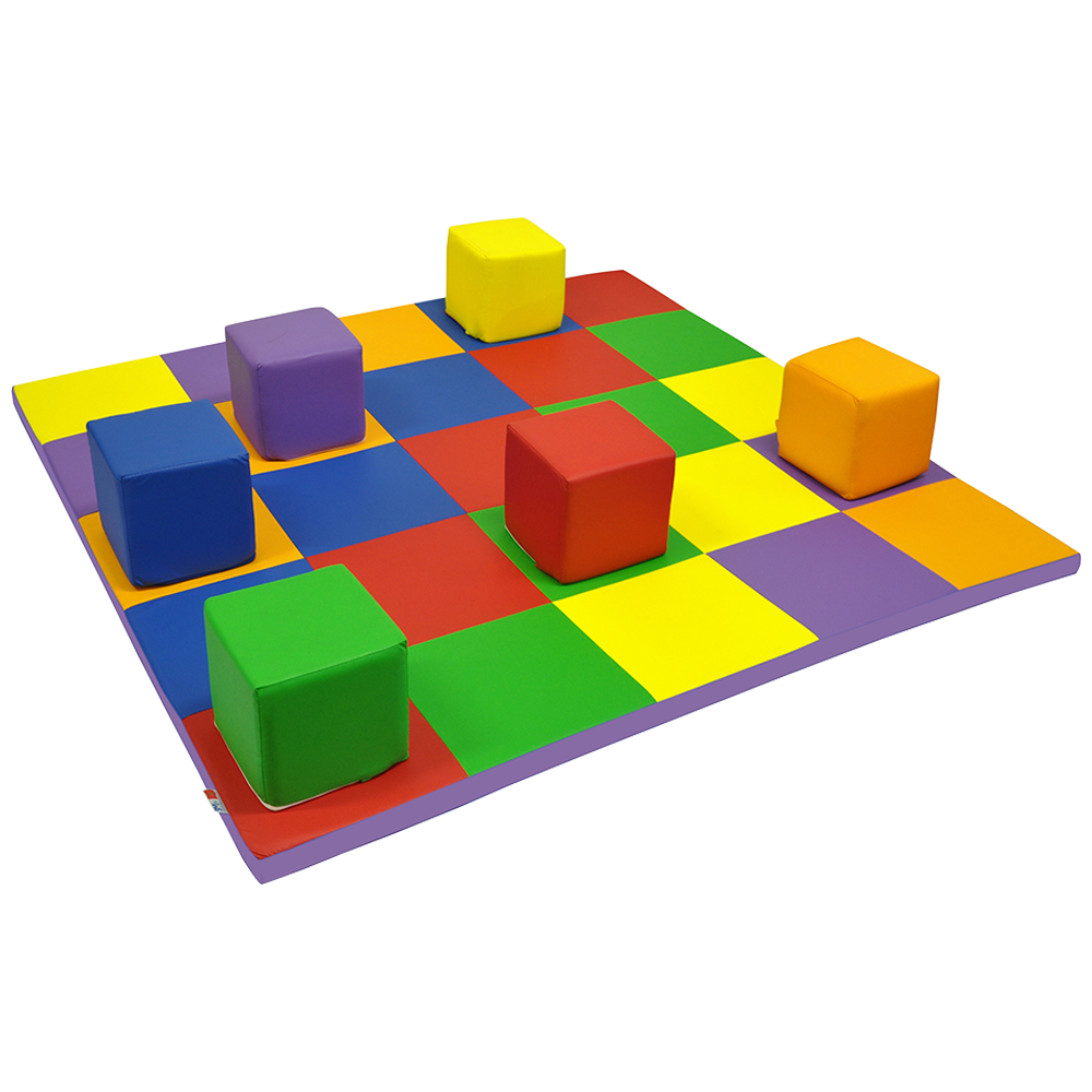 Multicolor carpet cube kindergarten Multicolor carpet cube kindergarten