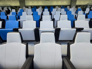 Poltrona Leonardo Gold Pininfarina per zone VIP stadio